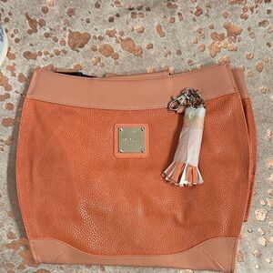 NWT Miche Orange Tote Bag with Tassel